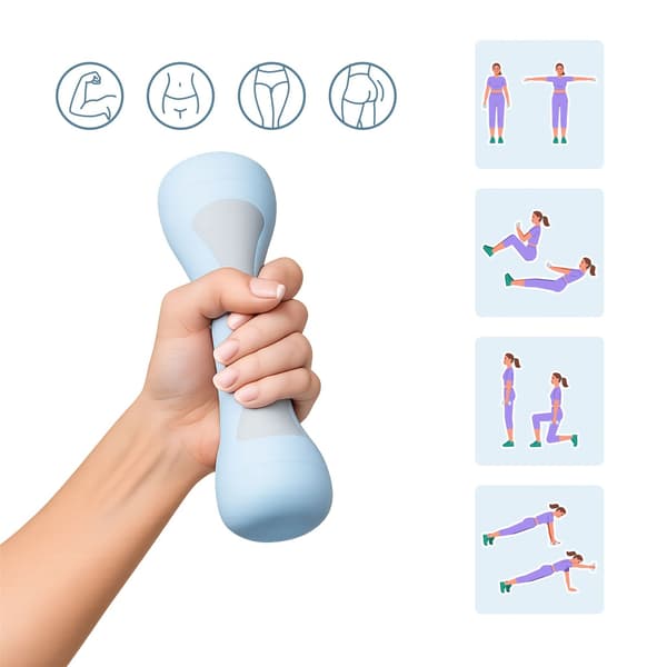 Justerbart hantelset – Ergonomiskt grepp, Hemträning
