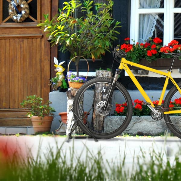 Sort cykelstativ til 2 cykler