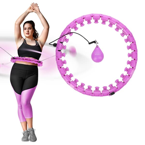 Viktad Hula Hoop, Violet, Plus Size, Midjestöd