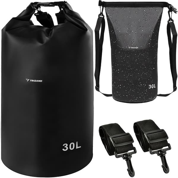 Vedenpitävä laukku 30L musta 23568