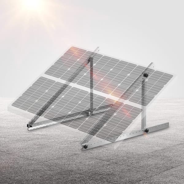 Monteringsfästen för solpaneler, 2 set, 45 tum, justerbara 0–90