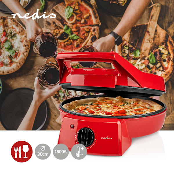 Pizzauuni ja Grilli | 30 cm | Säädettävä lämpötilan säätö | 1800 W