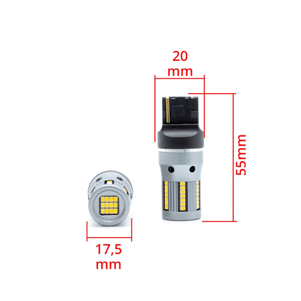 EPL282 W21W 7440 66 SMD 2016 CANBUS KELTAINEN - 2 kpl