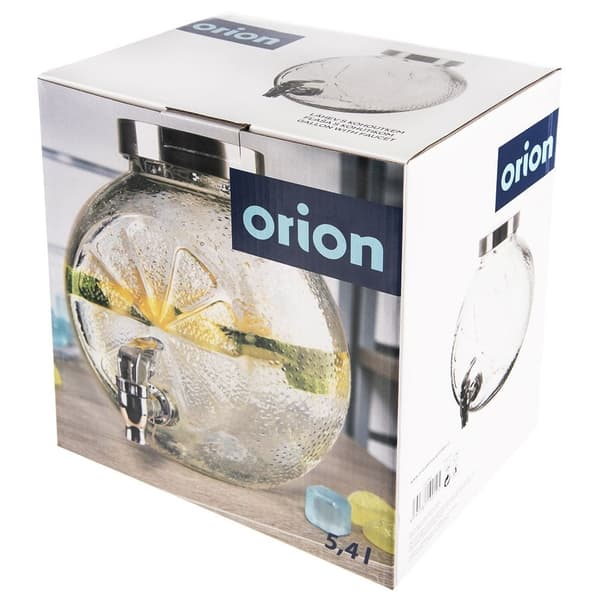 Dryckesbehållare med kran – citronformad servering