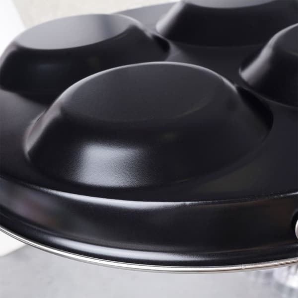 Granitstekpanna 25 cm, 4 hål, non-stick