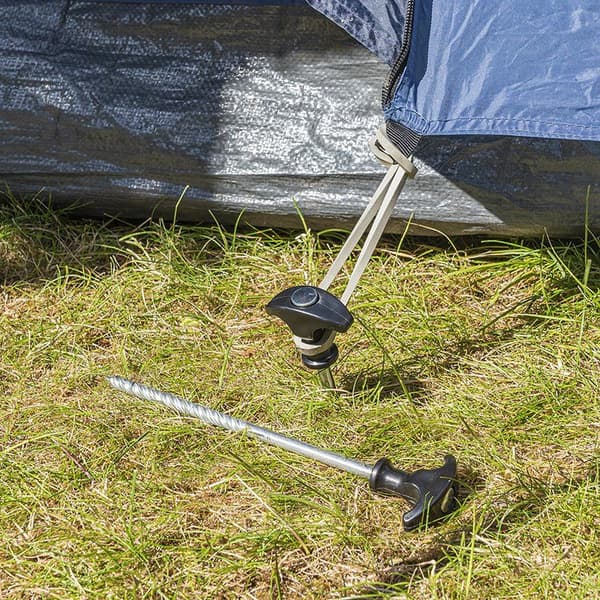 Tältpinnar, 20,5 cm galvaniserat stål, set om 6