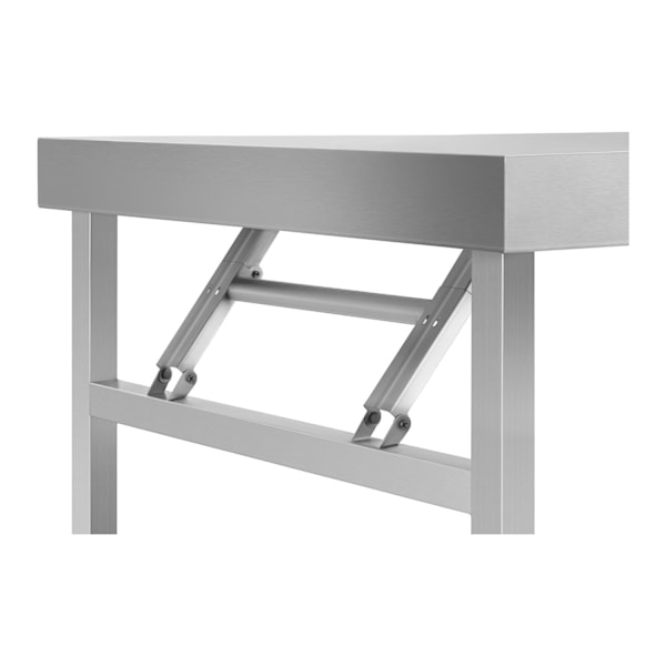Sammenklappeligt arbejdsbord i rustfrit stål 120 x 60 cm op til 120 kg Royal Catering RCAT-120K