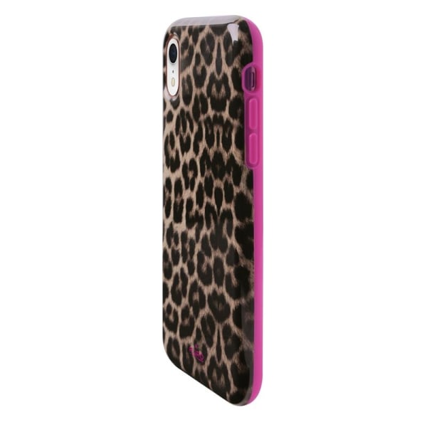 PURO Glam Leopard Cover -kotelo iPhone XR:lle (Leo 2)