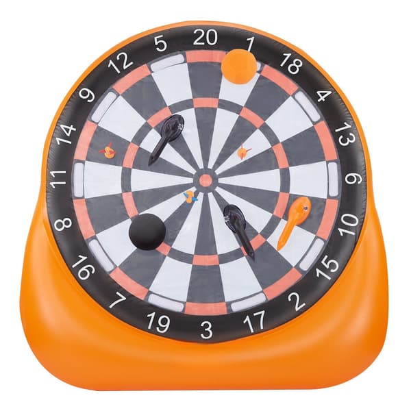 Uppblåsbar fotbollsdarttavla, 1,8 meter, bollar och pump