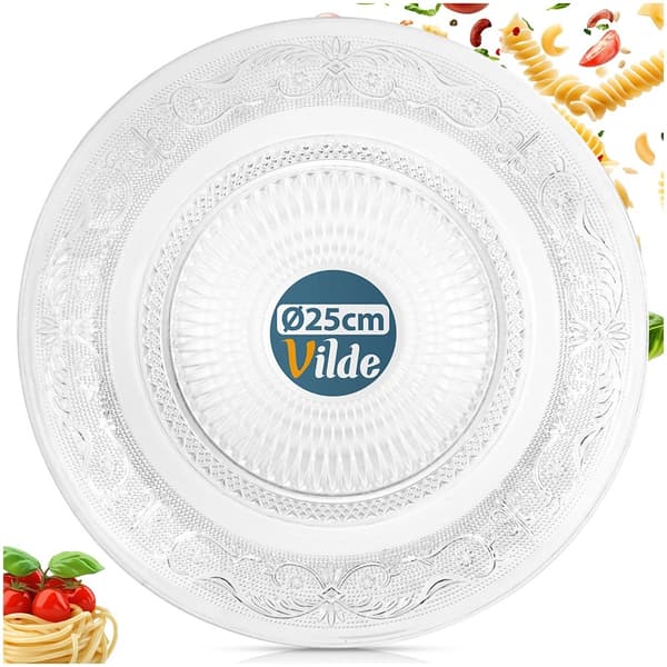 Glaskagefad, 25 cm – tåler opvaskemaskine