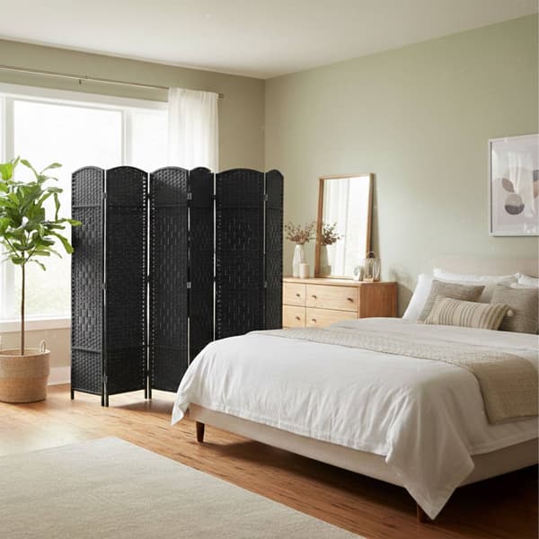 6-panels rumdeler, foldbar skærm