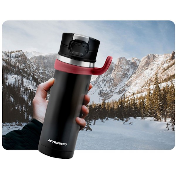 Högkvalitativ vakuumtermos 450 ml BD-783 svart