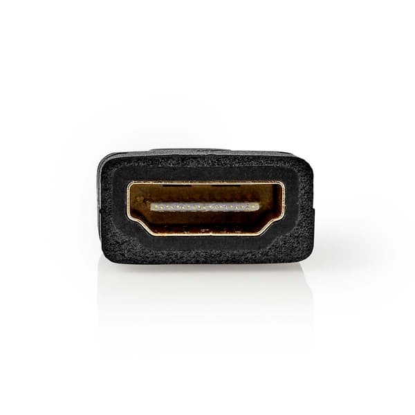 HDMI™ Adapter | HDMI™ Micro-stik | HDMI ™ -udgang | Guldplateret | Lige | ABS | Sort | 1 stk. | Box