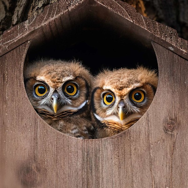 Owls Nest Box Wood