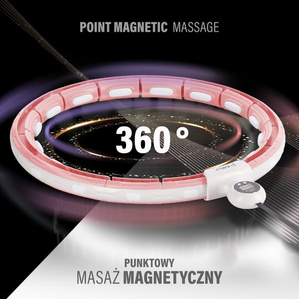 Magnetisk viktad Hula-båge med bänk, rosa