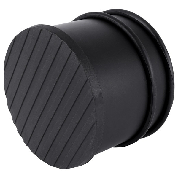 Dørstopper, sort rustfrit stål, 9,5 cm