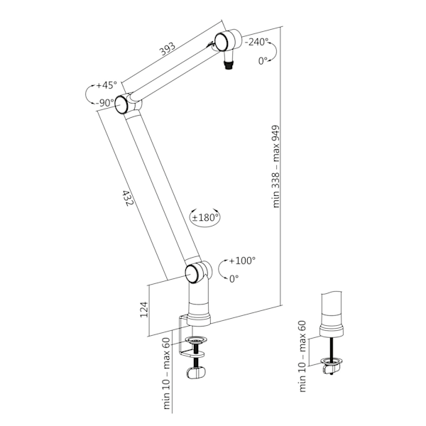 Mikrofonarm Pro Svart