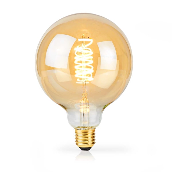 LED glødepære E27 | G95 | 3.8 W | 250 lm | 2100 K | Dimbar | Ekstra varm hvid | Retro stil | 1 stk.