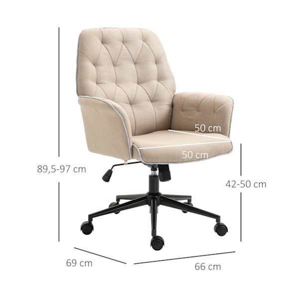 Drejestol Kontorstol Højdejusterbar Ergonomisk Rocker Funktion Skum