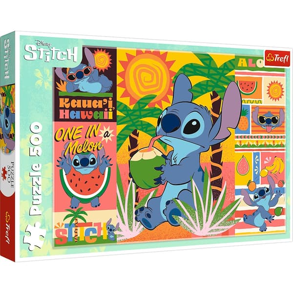 Disney Stitch Pussel – 500 bitar, 48x34 cm