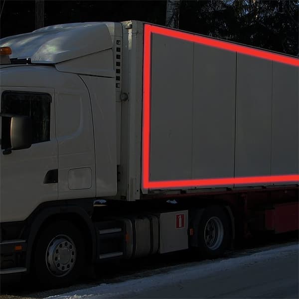 Reflekterende tape 3M rød 55mm/2M