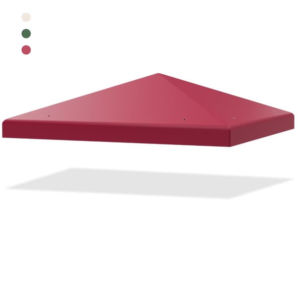 Udskiftningspalte til pavillon 300x300 cm, polyester, vinrød