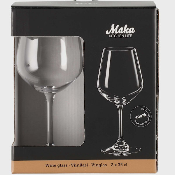 Vinglas, 35 cl, 2-pack, diskmaskinssäker