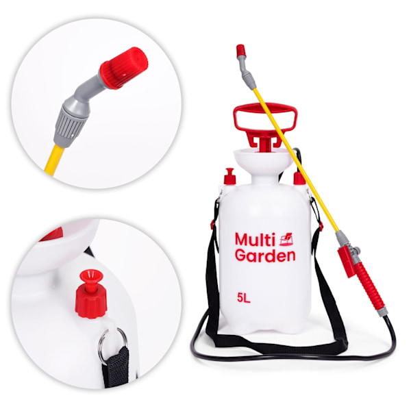Tryksprøjte 5L, have, håndholdt, lang lanse, MultiGarden