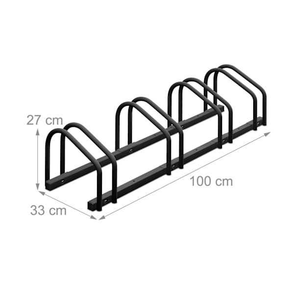Cykelstativ til 4 cykler