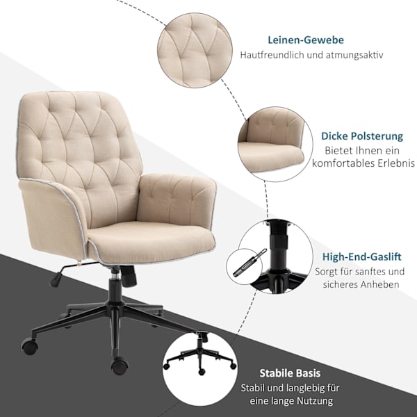 Snurrstol Kontorsstol Höjdjusterbar Ergonomisk Rocker Funktion Skum