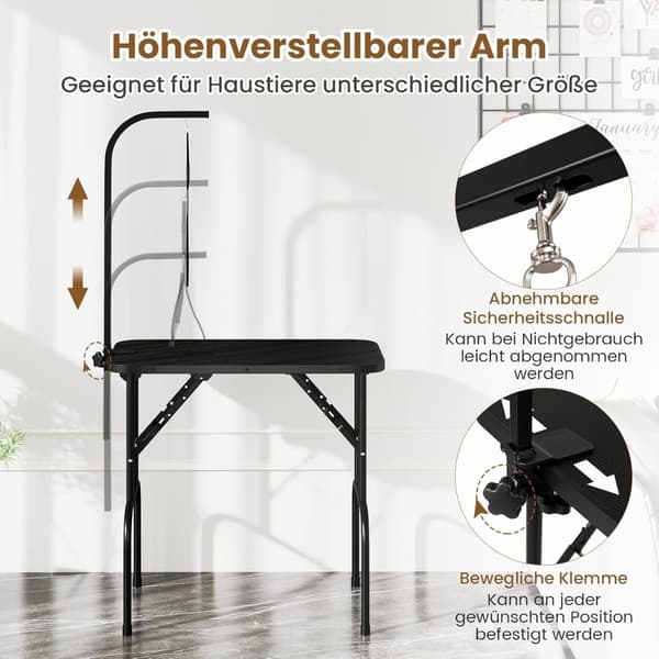 Justerbart trimbord för husdjur, hopfällbart, halkfri yta