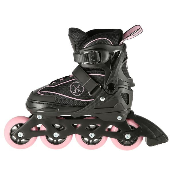 In-line skøjter, sort-pink, størrelse M (35-38)