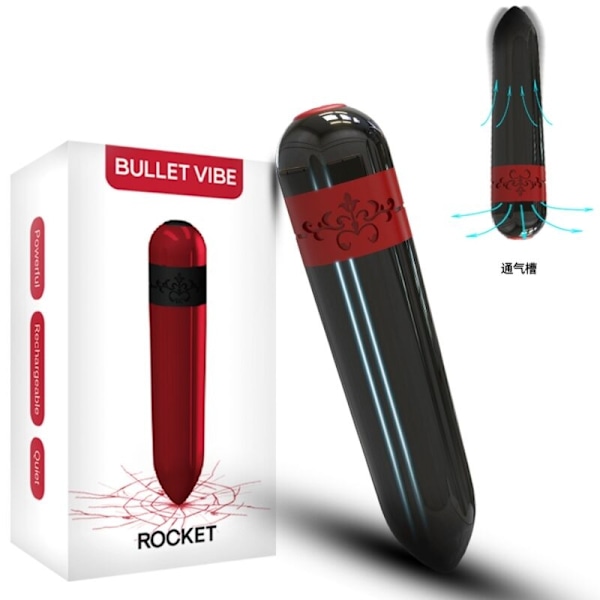 Armony - Rocket Vibrator Bullet -kaukosäädin musta