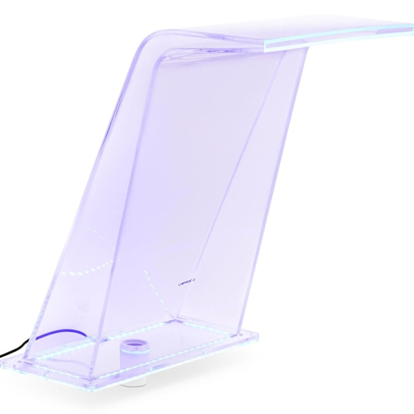 Vandfaldstud med LED-belysning 45 cm, vandgennemstrømning 395 mm