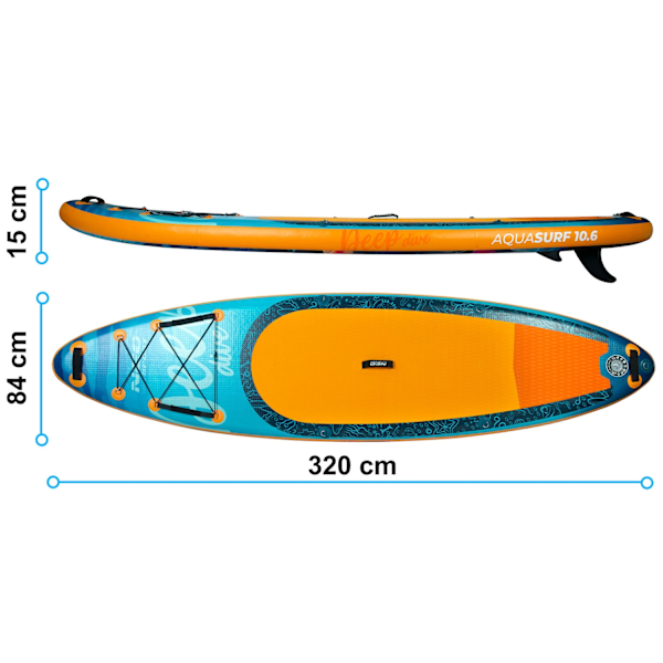 Aquasurf SUP board 320 x 84 x 15 cm Neo-Sport 170204
