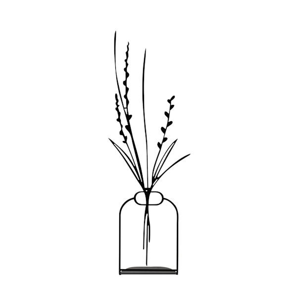 Blomkruka med dekorativa föremål - 3