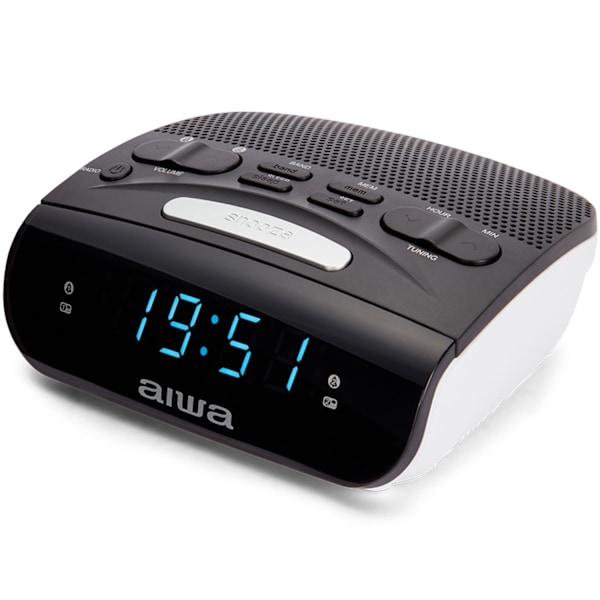 Clockradio med dobbelte alarmer