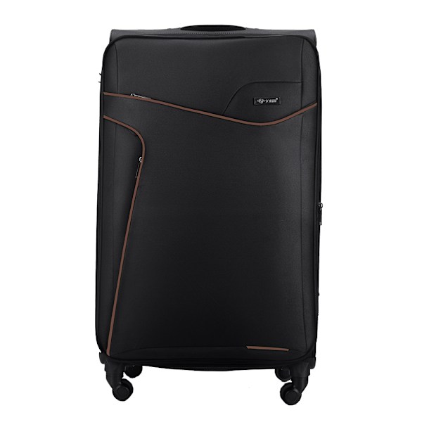 Medium blød kuffert M Solier STL1651 sort-brun