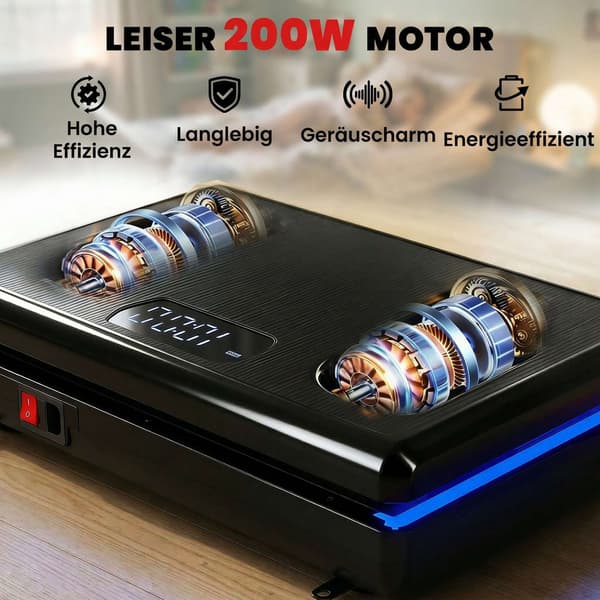 Vibrationsplade med 120 niveauer, modstandsbånd, LED-display