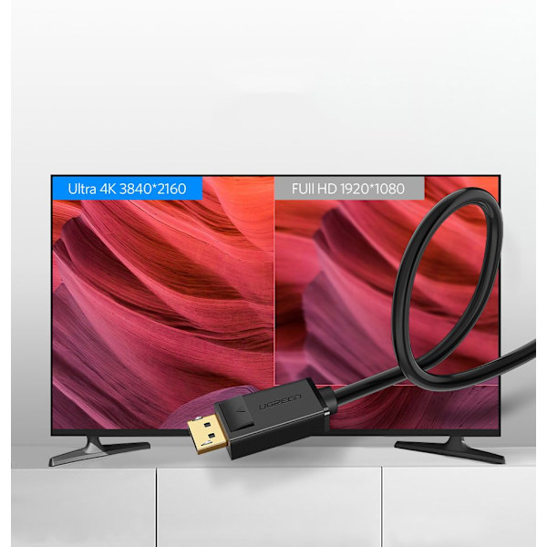 DisplayPort 1.2 4K -kaapeli 2m musta