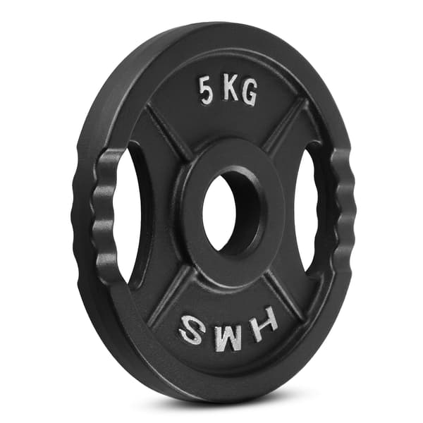 5 kg svart olympisk viktskiva, gjutjärn