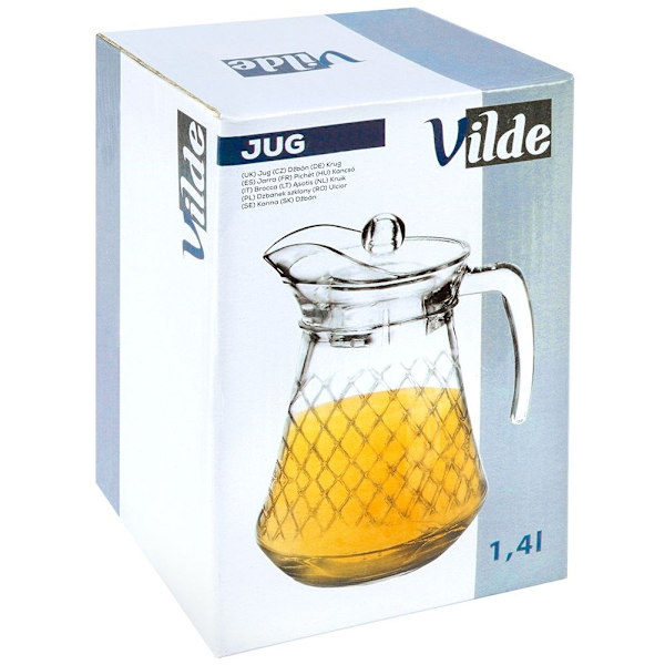 Glaskande med låg til drikkevarer: vand, juice, iste og mere