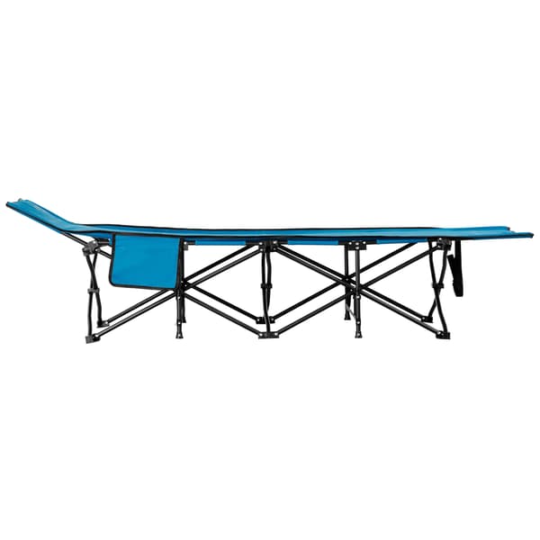 Lägersäng, blå, 190 cm, bärbar hopfällbar design