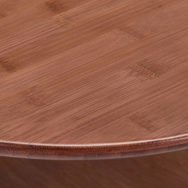 Rundt sidebord med 2 plan