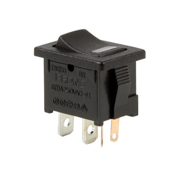 Power Vippströmbrytare 5A-250V Spst On-Off - Med Röd LED
