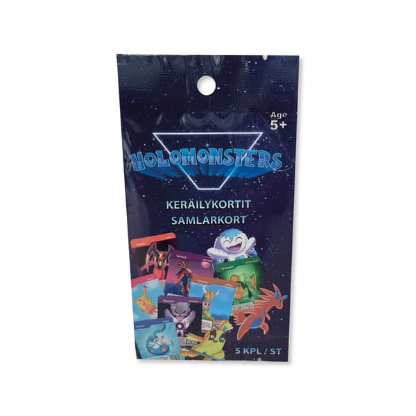 Holomonsters samlarkortspaket – 5 samlarkort