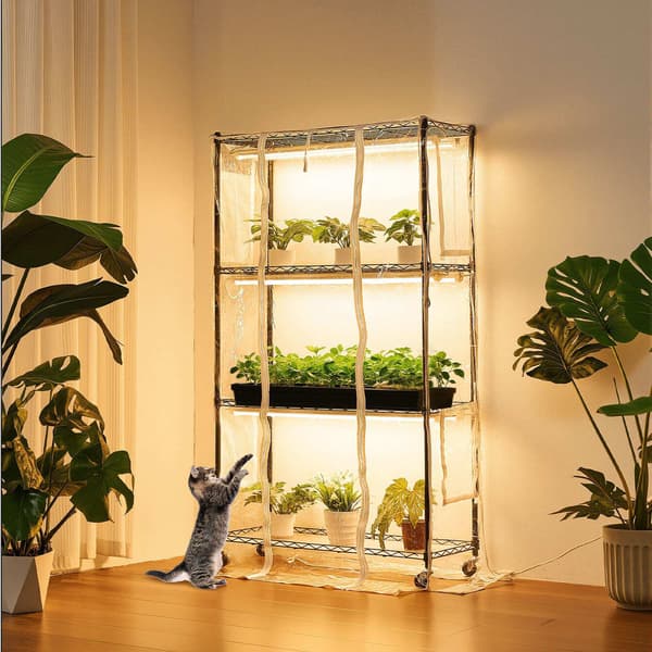 Indendørs drivhus, 4-lags 150 cm, 180 W fuldspektrum