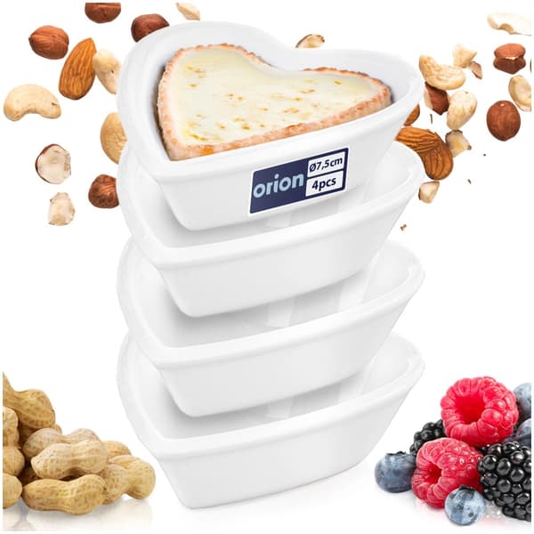 Snackskålar i porslin, 35 ml, 4-pack, mikrovågssäker