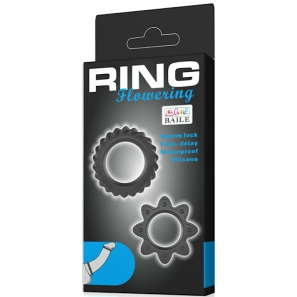 Baile - Kit 2 Ring Blomstrende Silikon Ringe