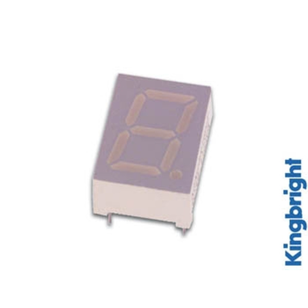 10 mm enkeltcifret skærm Common Anode Super Red